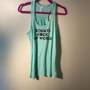 Squats Rovk My World flowy racer back tank